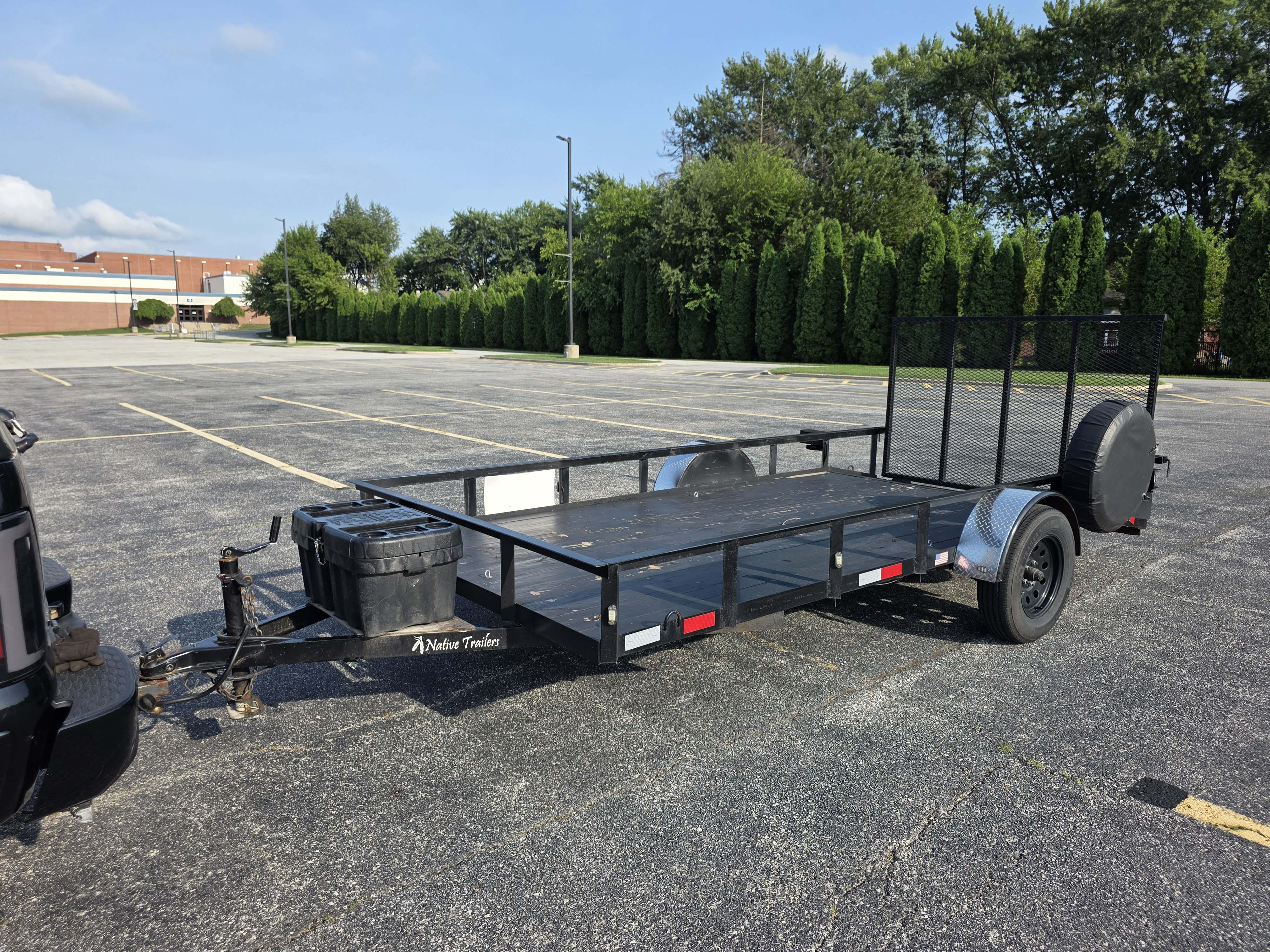 6x14 utility trailer with ramp gate